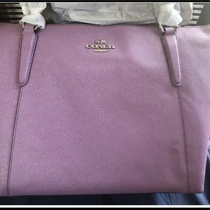 NWT Coach Ava tote in Glitter Lilac F11900